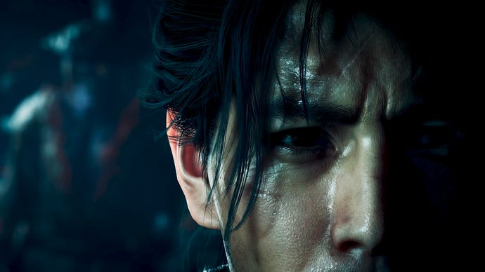 Extreme close up of Onimusha: Way of the Sword protagonist from reveal trailer