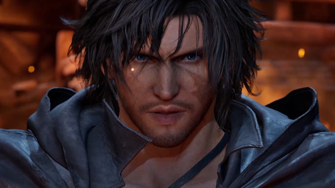 Tekken 8 trailer screenshot showing close up of Clive from Final Fantasy 16