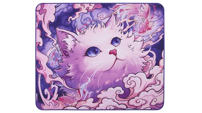 cute cat mousepad (esptiger tang dao chi yu gem gaming mouse pad)