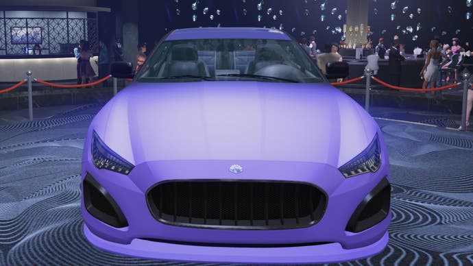 gta online purple and black Lampadati Cinquemila front view