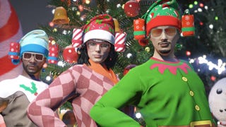 gta online red holly green festive blue snowflake beer hats