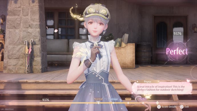 Nikki being scored for Pepsa's Styling Challenge in Infinity Nikki.