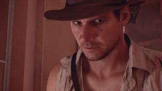 Indy in Indiana Jones and the Great Circle in the Temple of Doom outfit