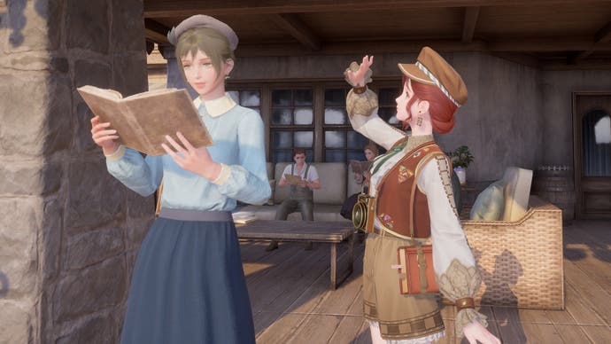 Nikki waving at Pepsa in Infinity Nikki.