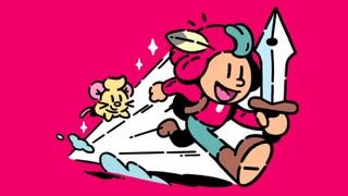 The Plucky Squire's Streamlined mode artwork showing its hero running at speed.